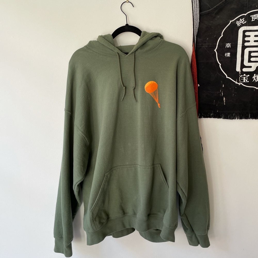Green Hoodie Shadow Hill